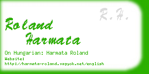roland harmata business card
